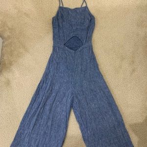 wide leg crop length romper